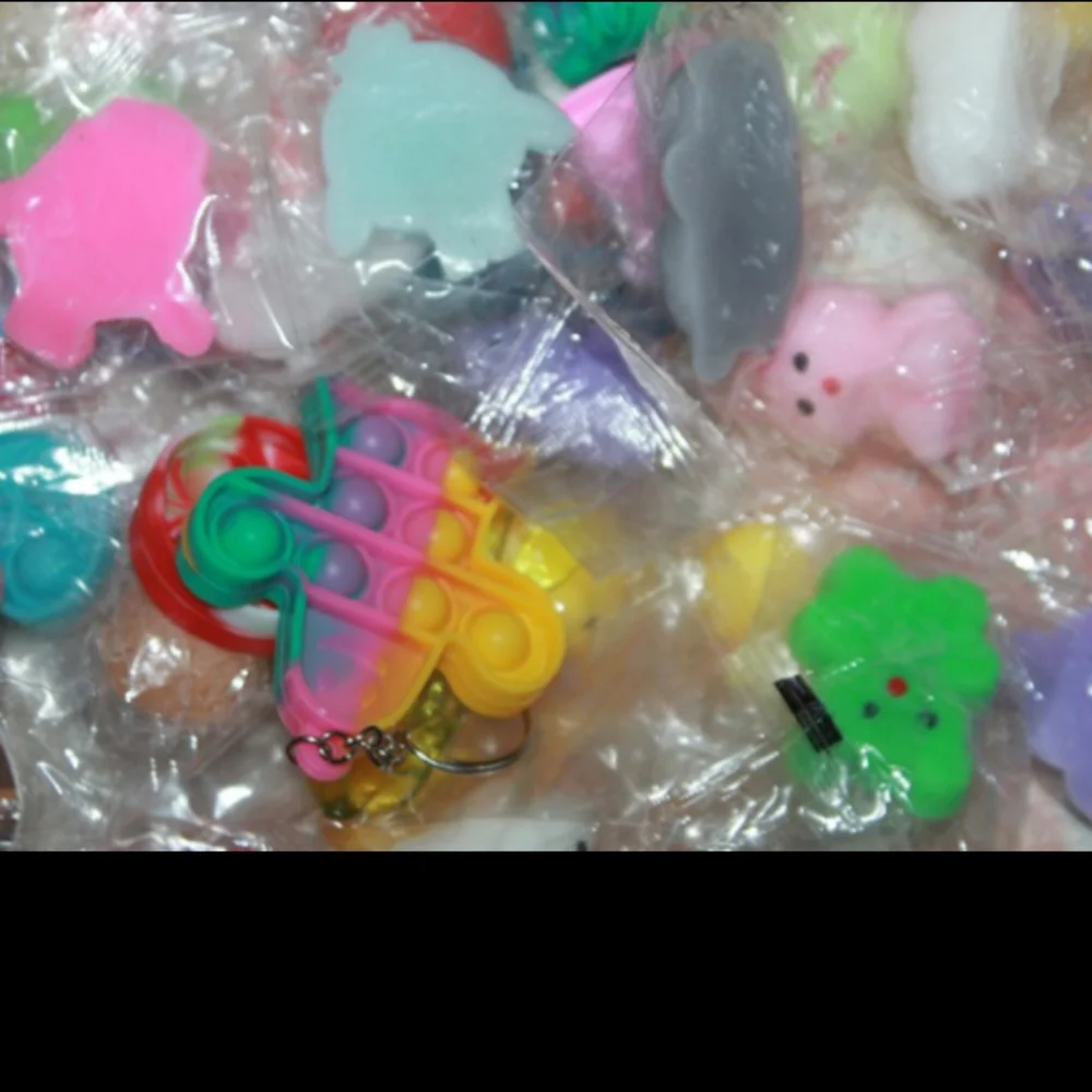 Kawaii Party Favors Box of Classroom Prizes Including 61 Pcs Squishy Toys